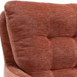 Federkern-Armlehnenstuhl in Kupfer Rotbraun - Coriga (2er Set)