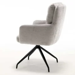 Federkern-Armlehnenstuhl mit Spidergestell - Depecha (2er Set)