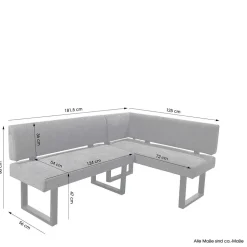 Federkern-Eckbank für moderne Esszimmer - Gulica