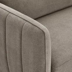 Federkernsofa in Beige Stoffbezug - Ordinia