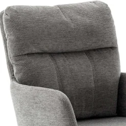 Federkern-Tischsessel in Grau - Castalla (2er Set)