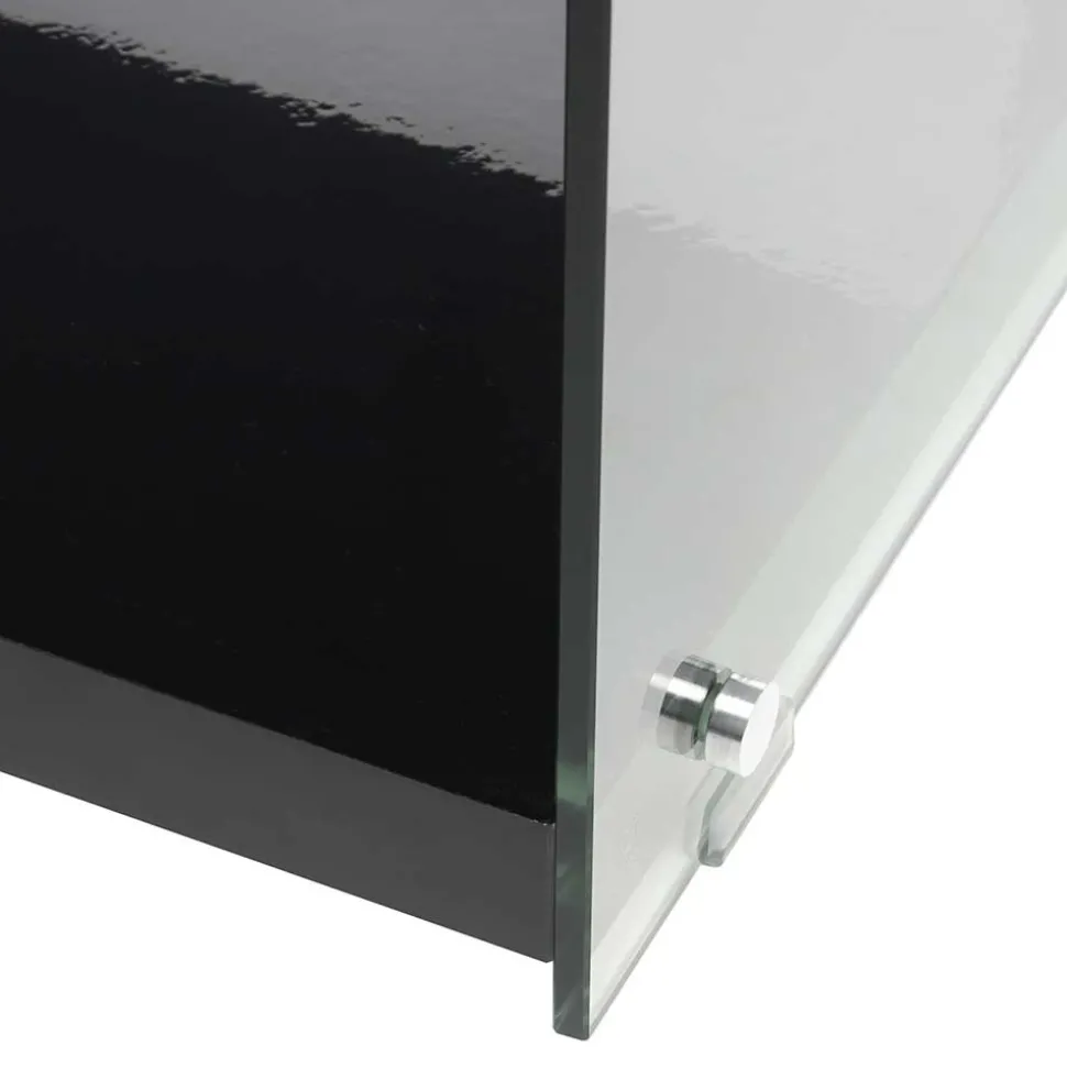 Fernseher Tisch in Schwarz MDF - Sulara