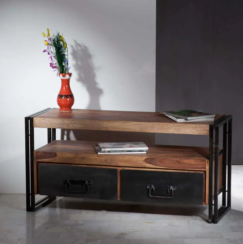 Fernsehtisch Mendoza aus Akazie Massivholz