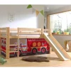 Feuerwehr Hochbett mit Rutsche - Lazura