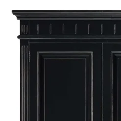 Fichte Kleiderschrank Miro in Schwarz