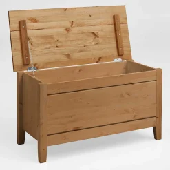 Flachdeckel Truhe aus Kiefer Massivholz - Cabressan