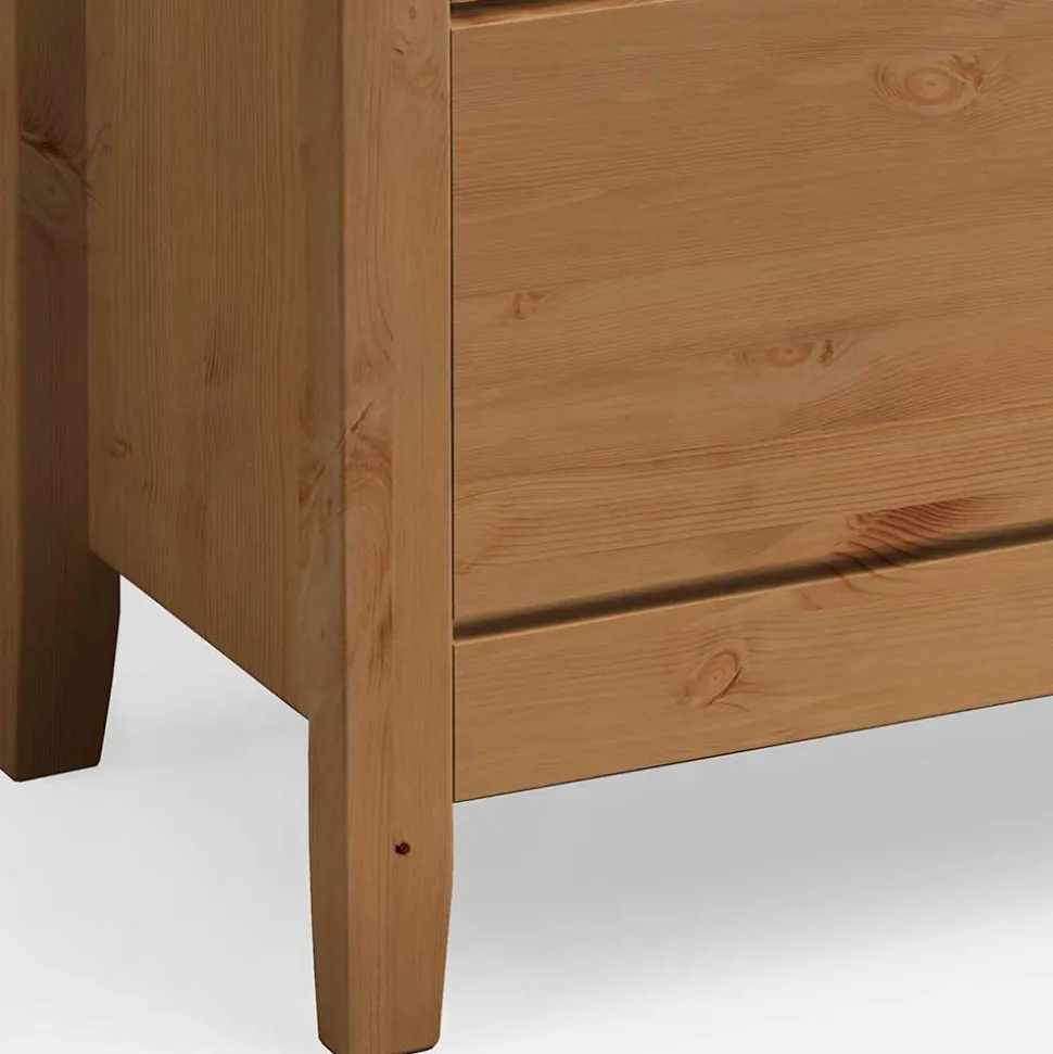 Flachdeckel Truhe aus Kiefer Massivholz - Cabressan