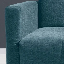 Flachgewebe Bettcouch in Petrol Blau - Vlatkura