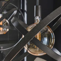 2-flammige Design Hängeleuchte aus Metall - Salines