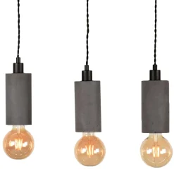 5-flammige Hängeleuchte aus Beton und Metall - Canopuss