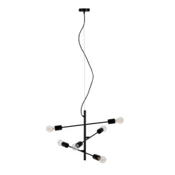 6-flammige Hängeleuchte minimalistisch - Evyla