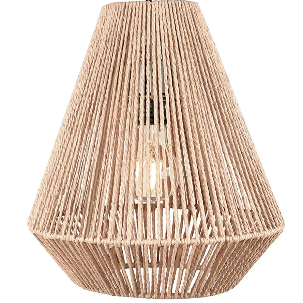 2-flammige Pendelleuchte aus Jute Natur - Navugada