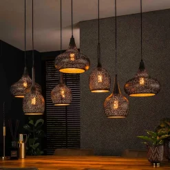 7-flammige Pendelleuchte aus Metall - Feixon