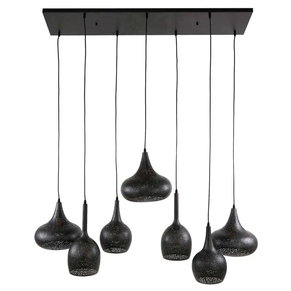 7-flammige Pendelleuchte aus Metall - Feixon