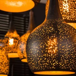 7-flammige Pendelleuchte aus Metall - Feixon