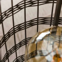 2-flammige Stehlampe aus Metallgeflecht - Cibiao