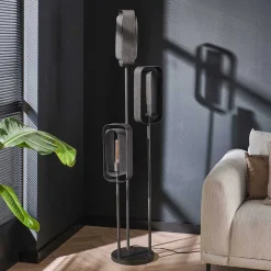 3-flammige Stehleuchte aus Metall - Folivia