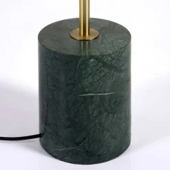 2-flammige Stehleuchte mit weißen Glas Kugelschirmen - Partiona