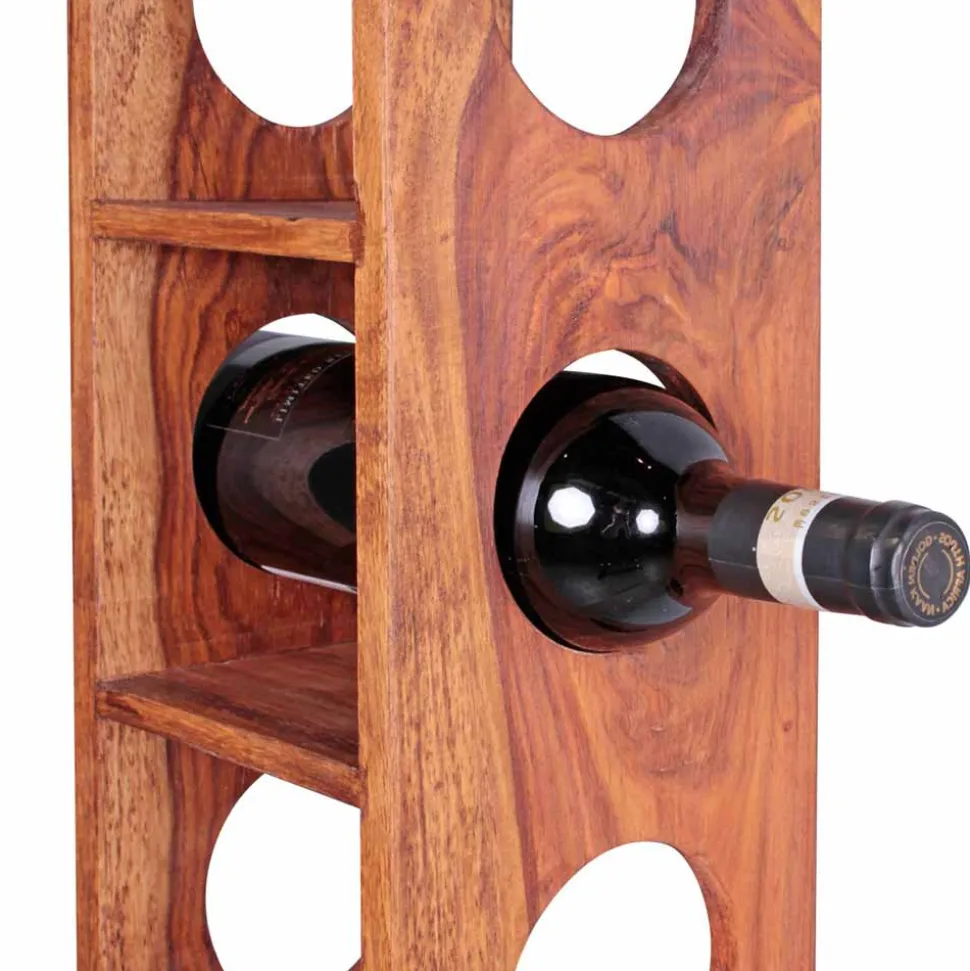 Flaschenregal Hoslo aus Massivholz Sheesham