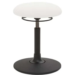 Flexibler Bürohocker in Weiß Kunstleder - Puerto