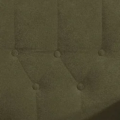 Flockstoff Couch in Dunkelgrün - Ramira