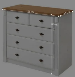 Flürmöbel Oradea in Weiß (zweiteilig)