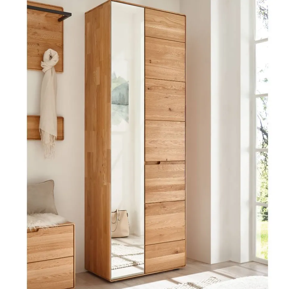 Flur Garderobenschrank aus Wildeiche Massivholz - Darcona
