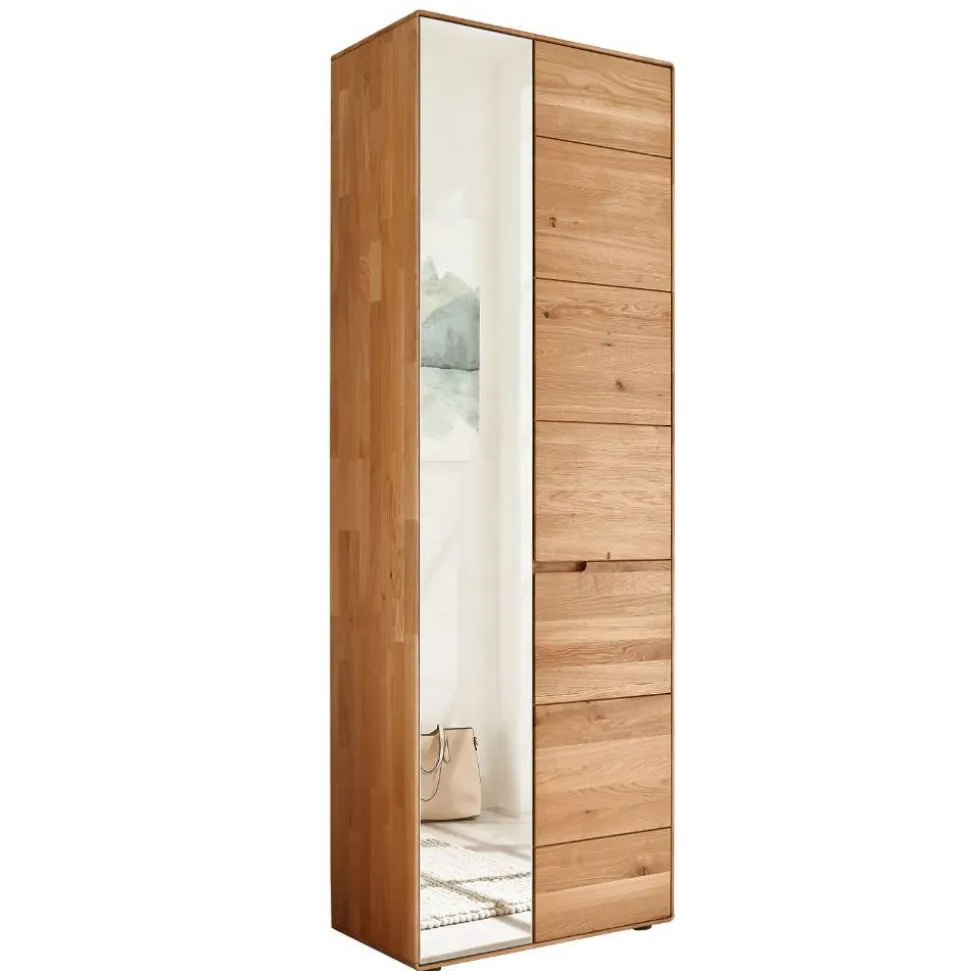 Flur Garderobenschrank aus Wildeiche Massivholz - Darcona