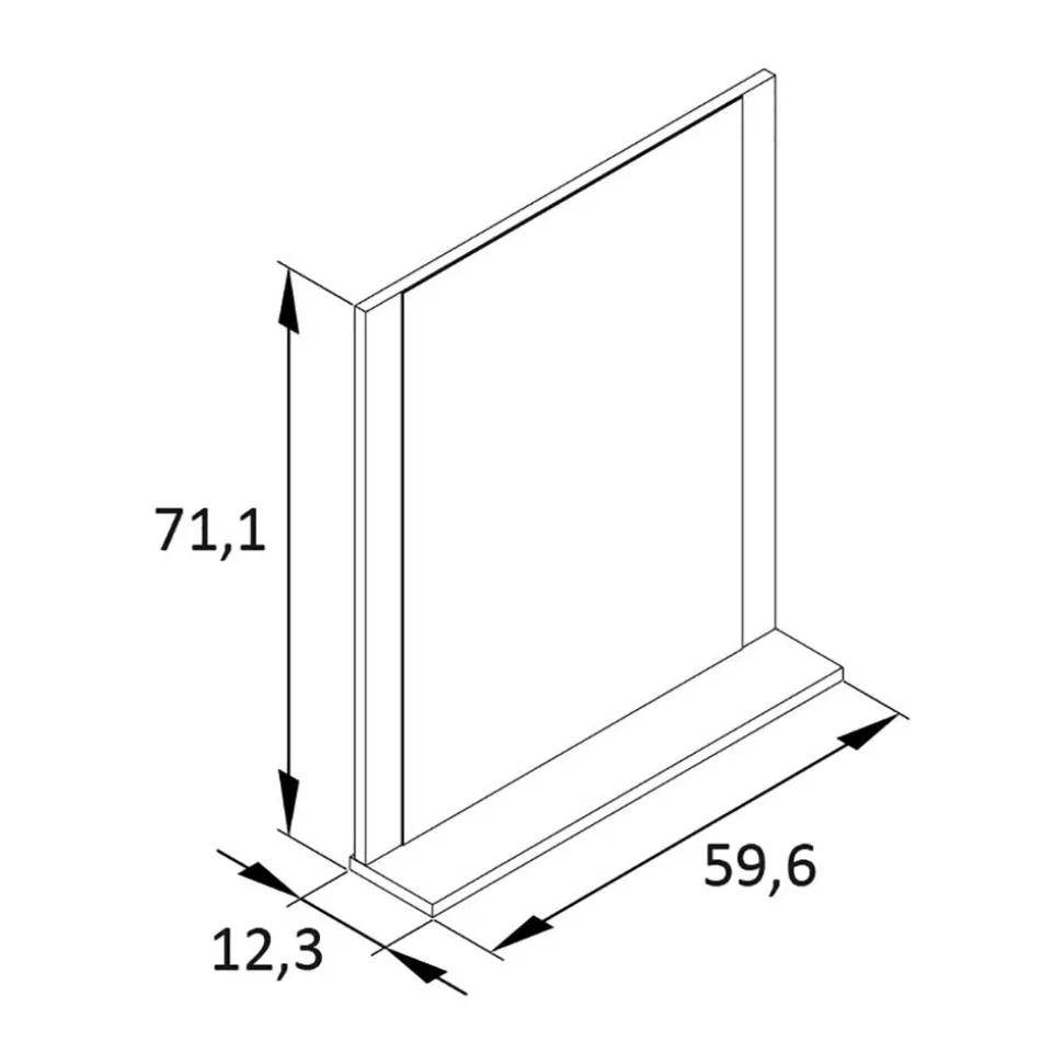 Flur Garderobenspiegel mit Ablage - Anderian