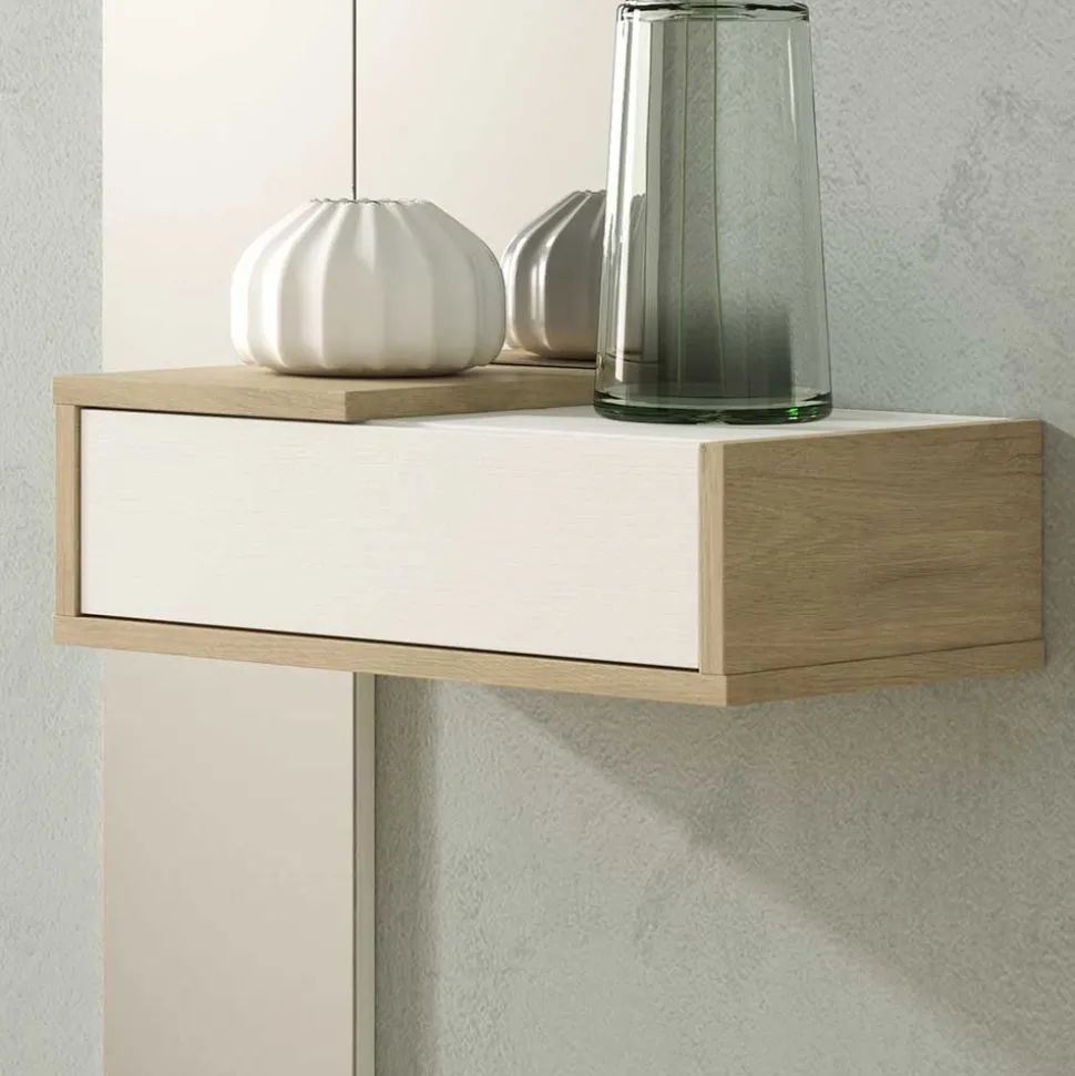 Flur Hängekonsole & Spiegel Duo - Lotivera (dreiteilig)