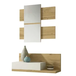 Flur Hängekonsole & Spiegel Kombi - Vimal (zweiteilig)