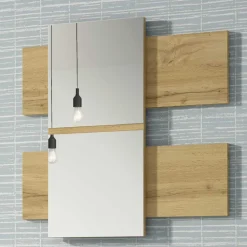 Flur Hängekonsole & Spiegel Kombi - Vimal (zweiteilig)