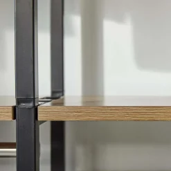 Flur Industrialregal in Schwarz & Akazie - Special