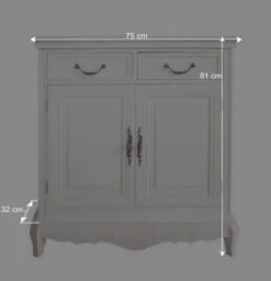 Flur Kommode Liacora in Weiß