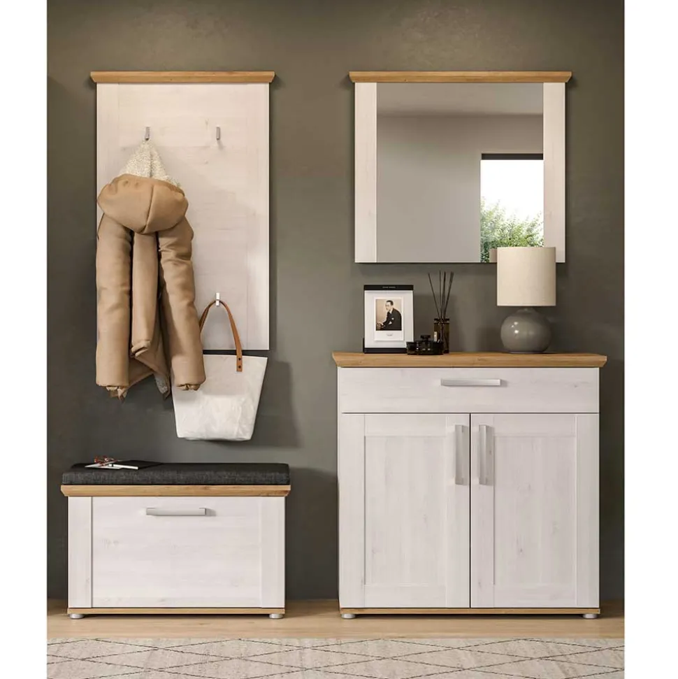 Flur Kompletteinrichtung zweifarbig - Tocella (vierteilig)