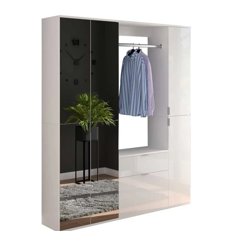 Flur Möbelblock kompakt 152x193x34 cm - Ejulia (dreiteilig)