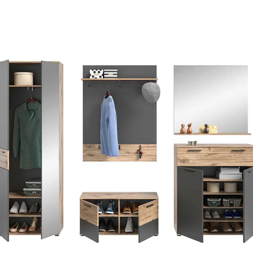 Flur Möbelprogramm als Set - Catamaron (fünfteilig)