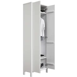 Flur Schrank & Lowboard & Spiegel Set - Oranias (dreiteilig)