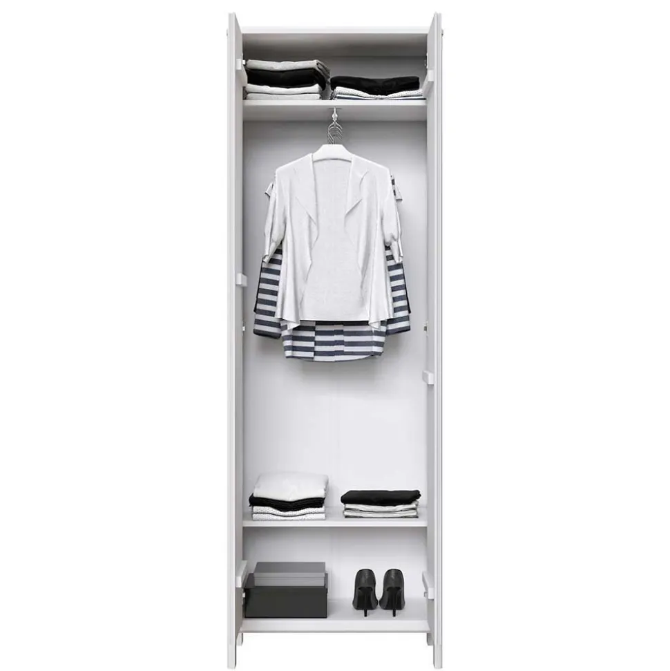 Flur Schrank & Lowboard & Spiegel Set - Oranias (dreiteilig)