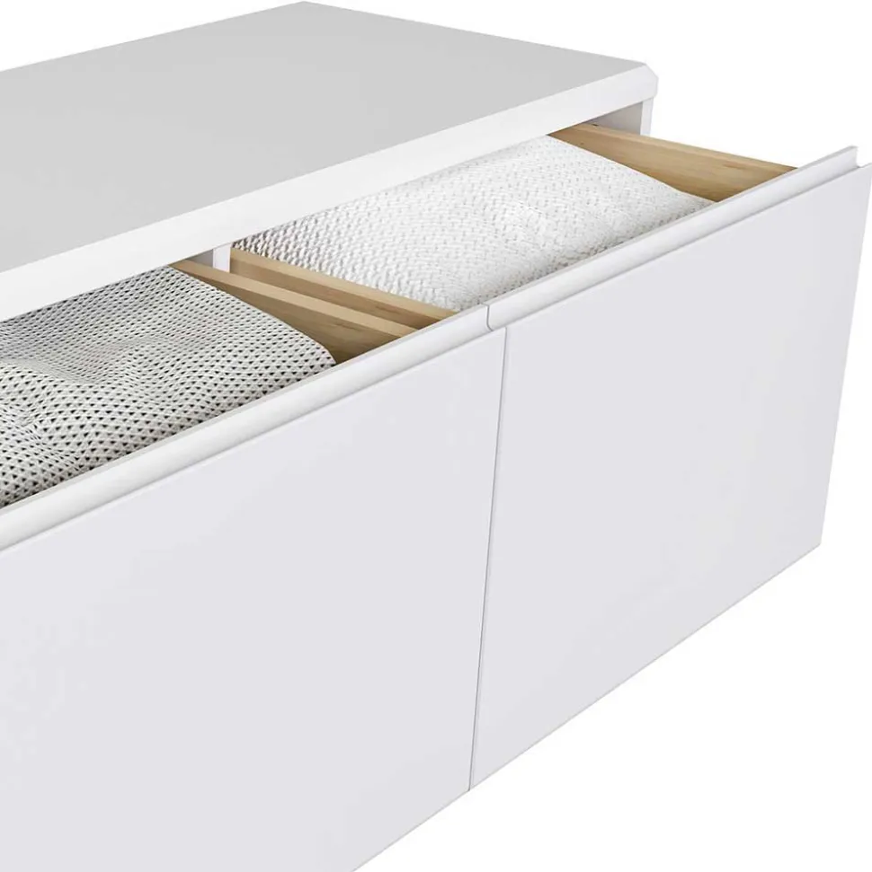 Flur Schrank & Lowboard & Spiegel Set - Oranias (dreiteilig)