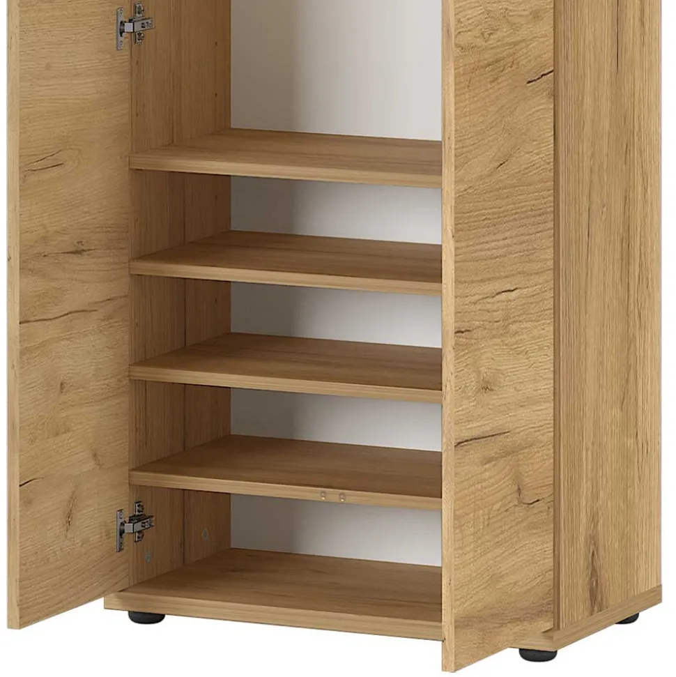 Flur Schrank Garderobe in Wildeiche Dekor - Esdrusca
