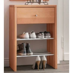 Flur Schuhaufbewahrung & Spiegel Set - Shimousa (dreiteilig)