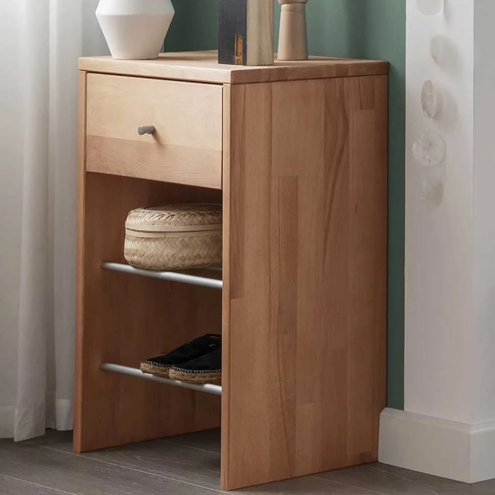 Flur Schuhaufbewahrung & Spiegel Set - Shimousa (dreiteilig)