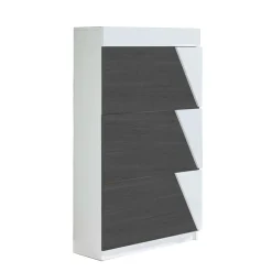 Flur Schuhkipper in Weiß & Schwarzgrau - Vimal