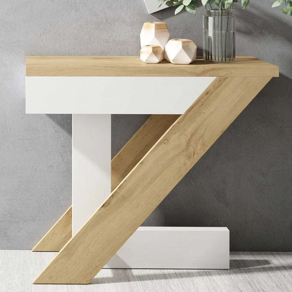 Flur Set in Weiß & Wildeiche Dekor - Dialucia (zweiteilig)