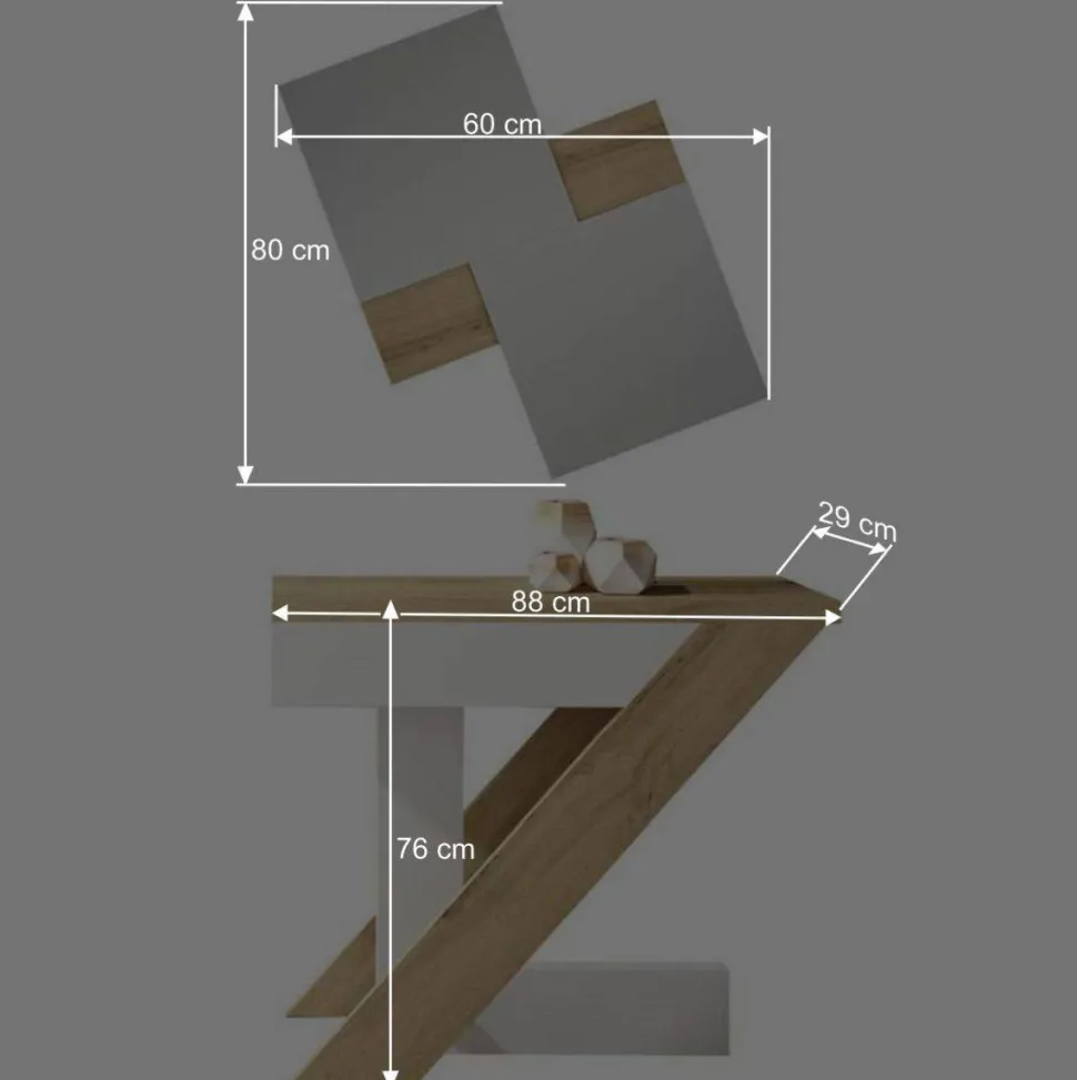 Flur Set in Weiß & Wildeiche Dekor - Dialucia (zweiteilig)