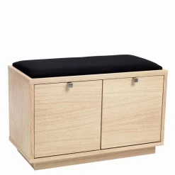 Flur Sitzbank Vaxos mit Eiche furniert und lackiert