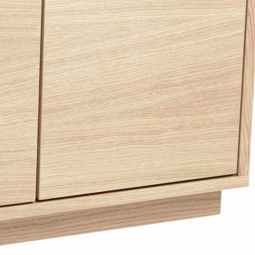 Flur Sitzbank Vaxos mit Eiche furniert und lackiert