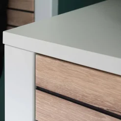 Flur Vertiko in Lichtgrau mit Wildeiche - Ballina