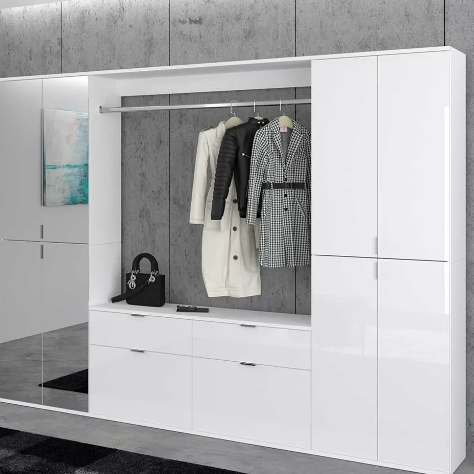 Flurausstattung Möbel Block mit Spiegeln - Ejulia (dreiteilig)